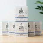 Soapnutty Balancing Shampoo Bar | Sebum Control & Light Conditioning | Natural Hair Cleanser with Soapnut, Lemongrass & Blue Clay – 50g | Sulfate-Free, Handcrafted & Eco-Friendly